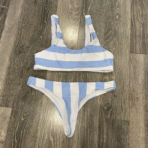 Striped bikini